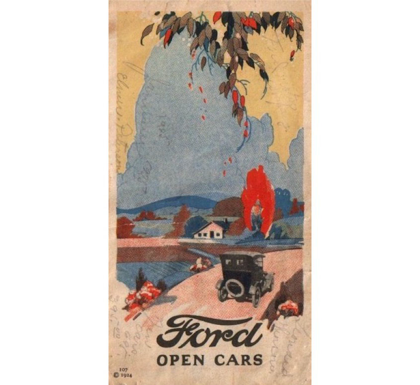 1924 Ford Open Cars Foldout